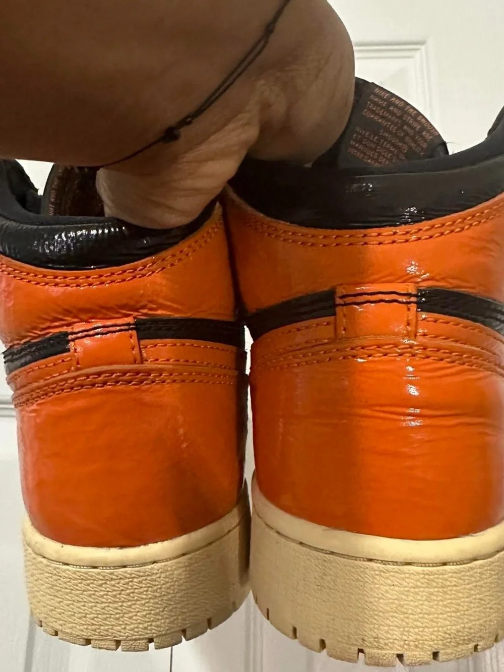 Nike Men’s High-Top Sneakers - Black & Orange